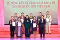 Lễ trao giải báo chí 70 năm Quốc hội Việt Nam