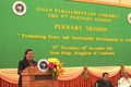 Phó Chủ tịch Quốc hội Tòng Thị Phóng phát biểu tại Hội nghị Hội đồng Nghị viện châu Á và chào xã giao Chủ tịch Quốc hội Campuchia