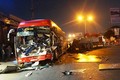 Tai nạn giao thông giữa xe giường nằm với xe tải ở Bình Dương