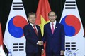 2017 年APEC会议： 越南国家主席陈大光会见柬埔寨首相和韩国总统