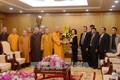 Trưởng ban Dân vận Trung ương Trương Thị Mai tiếp đoàn đại biểu Giáo hội Phật giáo Việt Nam