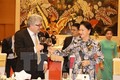 瑞士联邦院议长圆满结束对越南进行的正式访问