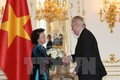 越南国会主席阮氏金银访问捷克开展会见活动