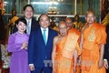 阮春福总理会见柬埔寨大宗派最高僧王狄旺长老和柬越友好协会代表团