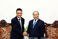 阮春福总理会见泰国暹罗水泥总裁
