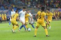 第29届东南亚运动会男足比赛：东道主马来西亚队以2比1击败文莱队