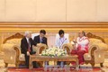 阮富仲总书记会见缅甸联邦议会议长曼温凯丹