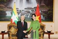 越共中央总书记阮富仲会见缅甸国家顾问昂山素季