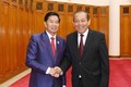 越南政府常务副总理张和平会见万象市委书记兼市长辛拉冯·库派吞