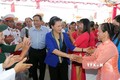 越南国会主席阮氏金银访问太平省