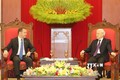 越共中央总书记、国家主席阮富仲会见俄罗斯总理梅德韦杰夫
