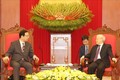 越共中央总书记、国家主席阮富仲会见日本共产党代表团