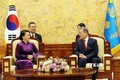 韩国总统与越南国会主席会晤：韩国媒体密集报道