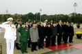 Kỷ niệm 88 năm Ngày thành lập Đảng: Lãnh đạo Đảng, Nhà nước viếng Lăng Chủ tịch Hồ Chí Minh