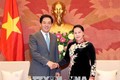 越南国会主席阮氏金银会见前来辞行拜会的中国驻越大使洪小勇