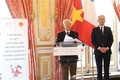阮富仲总书记与法国国民议会议长共同出席越法建交45周年纪念典礼
