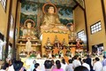 在老越南人举行新春祈福法会 祈求国泰民安 世界和平