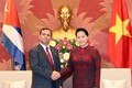 越南国会主席阮氏金银荣获古巴国务委员会授予的团结勋章