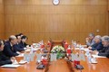 越共中央经济部部长阮文平会见能源领域的国际专家代表团