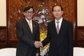 国家主席陈大光会见前来辞行拜会的泰国大使旺帕迪