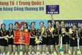 中国江苏排球队在2018年第十二届平田VTV9杯国际女排大赛夺冠