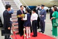 越南国家主席陈大光和夫人抵达东京 开始对日本进行国事访问
