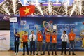 越南二号队在2018年亚太大学生机器人大赛夺冠