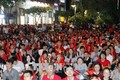 ASIAD 2018: Hàng ngàn cổ động viên bóng đá tại Thành phố Hồ Chí Minh xuống đường mừng kỳ tích của đội Olympic Việt Nam