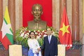 越南国家主席陈大光会见缅甸国务资政昂山素季