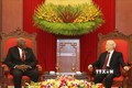 越共中央总书记阮富仲会见古巴党和国家领导