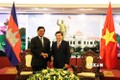 胡志明市人民委员会主席阮成锋会见柬埔寨王国政府副首相韶肯 