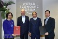 裴青山阮春福成功出席WEF Davos为2019年越南对外工作释放积极信号