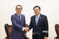越南政府副总理王廷惠会见太平洋世纪集团总裁李泽楷