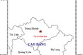 Liên tiếp xảy ra động đất ở Cao Bằng