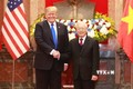 越共中央总书记、国家主席阮富仲与美国总统特朗普举行会谈 