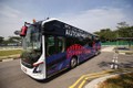 全球首批无人驾驶的大型公交车在新加坡测试
