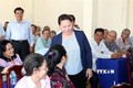 越南国会主席阮氏金银与芹苴市选民面对面交流