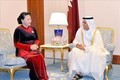 国会主席阮氏金银会见卡塔尔议会议长阿勒马哈茂德