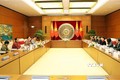 越南国会主席阮氏金银与不丹国家委员会主席塔希·多吉举行会谈
