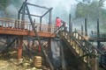 Nhà sàn ở Điện Biên bị thiêu rụi do chủ nhà quên dập tắt bếp lửa