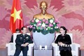 越南国会主席阮氏金银会见中国国防部部长魏凤和