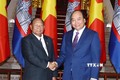 政府总理阮春福会见柬埔寨王国国会主席韩桑林