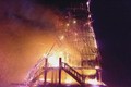 Kon Tum: Nhà rông cháy rụi sau khi bị sét đánh