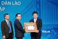 LaoVietbank成为越老经济合作桥梁和特殊团结友谊的象征