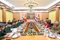 越南人民军高级军事代表团同古巴高级军事代表团举行会谈