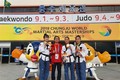 越南跆拳道运动员在韩国忠州世界武艺大赛夺得金牌 