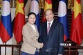越南政府总理阮春福会见老挝国会主席巴尼·亚陶都
