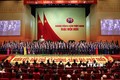 越南共产党第十三届中央委员会亮相 中央委员会以高度一致选举阮富仲同志为越共中央总书记