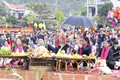 Lễ tế thần sông nước của người Thái ở Mường Lay (Điện Biên) mang đậm bản sắc văn hóa “Người Thái ăn theo nước”. Ảnh: Xuân Tư - TTXVN