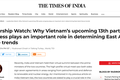 《印度时报》：越南已取得令人印象深刻的成就